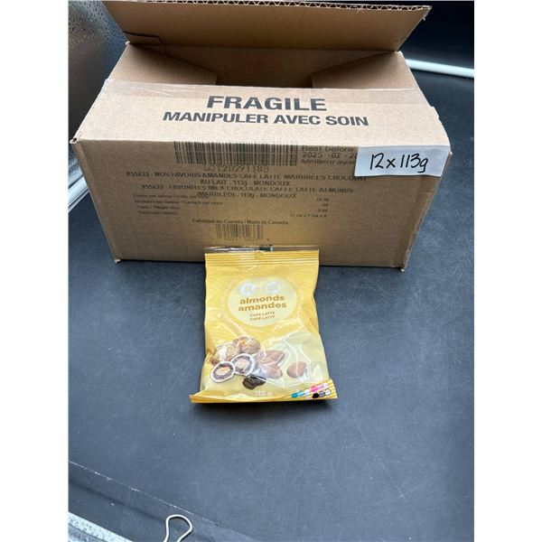 K to Go Almonds Cafe Latte Snack Packs 12 x 113g
