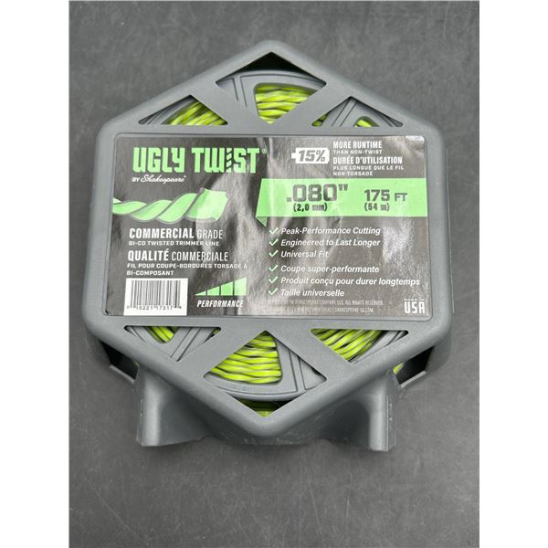 Ugly Twist 0.080-Inch Trimmer Line, 175 ft, Commercial Grade