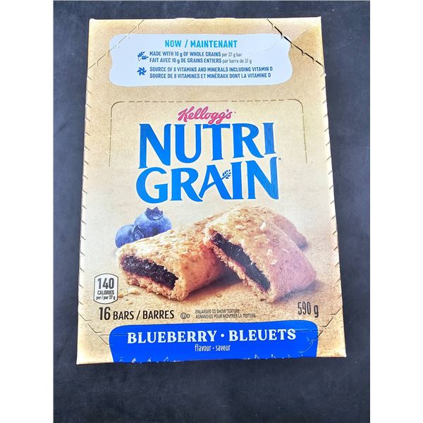KelloggÕs Nutri-Grain Blueberry Bars, 590g, Pack of 16