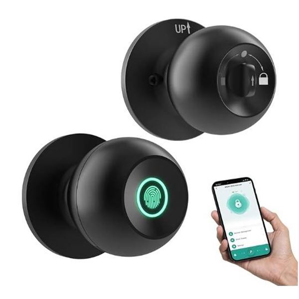Indoor Smart Knob with Fingerprint Access and App Control