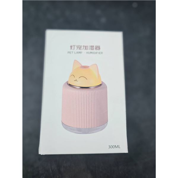 300ML Cat-Themed LED Humidifier with USB Power Support Ð Pink