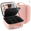 Image 1 : Garsumiss Makeup Bag And Brush Holder With LED Mirror
