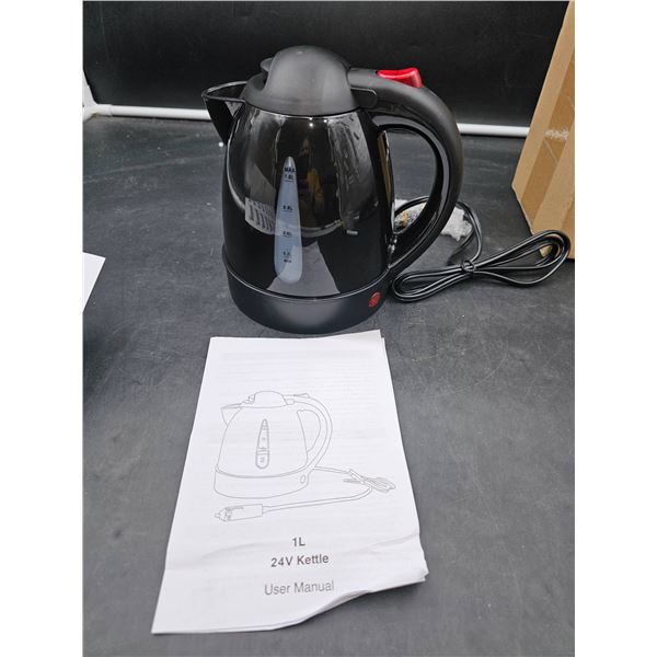 1L 24V Electric Car Kettle for Portable Use