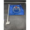 Image 2 : Edmonton Oilers Flag Double Sided Car 11.5_ x 15_