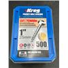Image 1 : Kreg SPS-C1-500 Coarse-Thread Zinc-Coated Pocket-Hole Screws, 1 in, 500 ct