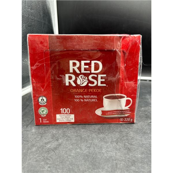 Red Rose Orange Pekoe Tea Bags, 100 Count, 220g