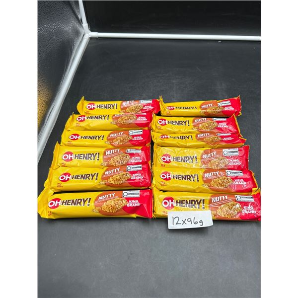 12 Oh Henry! Nutty King Size 96g Bars