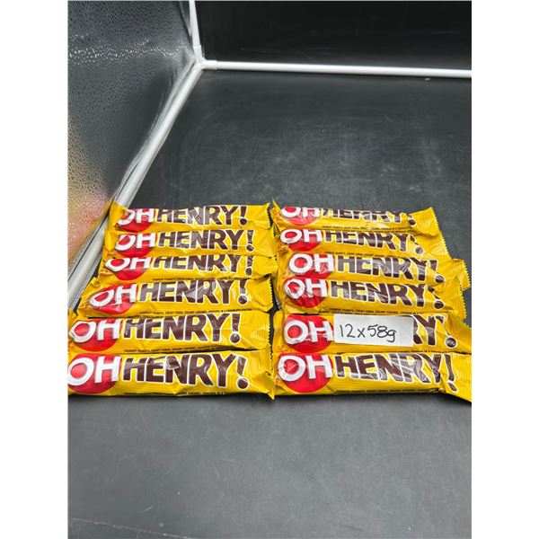 OH HENRY! Chocolate Bars, 58g x 12