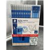 Image 1 : Staedtler Norica 101 HB Pencil Set with Erasers and Sharpener