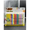 Image 1 : BIC Brite Liner 30-Count Grip Highlighters, Assorted Colors