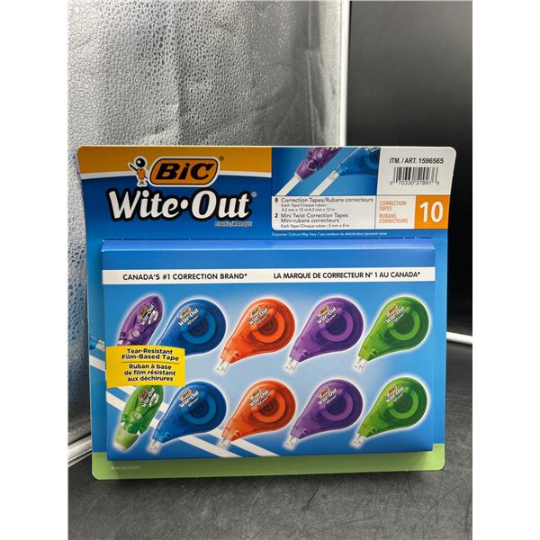 BIC Wite-Out EZ Correct Correction Tape Multi-Color, 10 Units