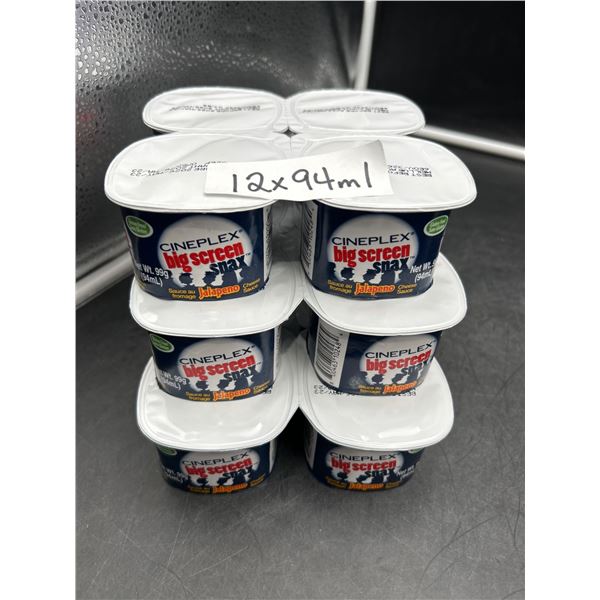 Cineplex Big Screen Snax Jalapeno Cheese Sauce, 12 x 94 ml Units