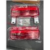 Image 4 : VINAUO RV LED Tail Lights Ð Brake, Stop, Turn Signal for Camper, Trailer With Red Reflex White Base 
