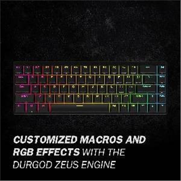 Durgod Hades Black Mechanical Keyboard with Cherry RGB-Speed Silver Switch
