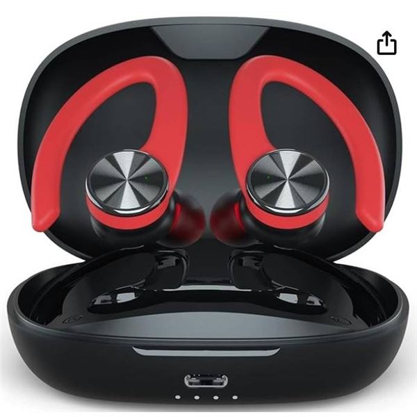 TTQ Wireless Earbuds Bluetooth Headphones, Bluetooth 5.2 Sport Headphones, 80H Play Back, IPX7 Water