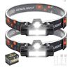 Image 1 : Hn2ogax Headlamp Rechargeable,2-Pack Super Bright LED Head Lamp, Waterproof Outdoors Headlamp Flashl