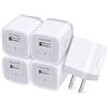 Image 1 : Ailkin AK 5-Pack Wall Chargers, White