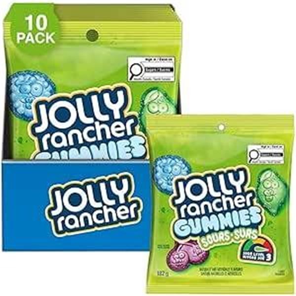 7 Jolly Rancher Gummies, Sours, 182 g Each