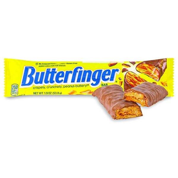 9 Butterfinger Chocolate Bars 105g Each