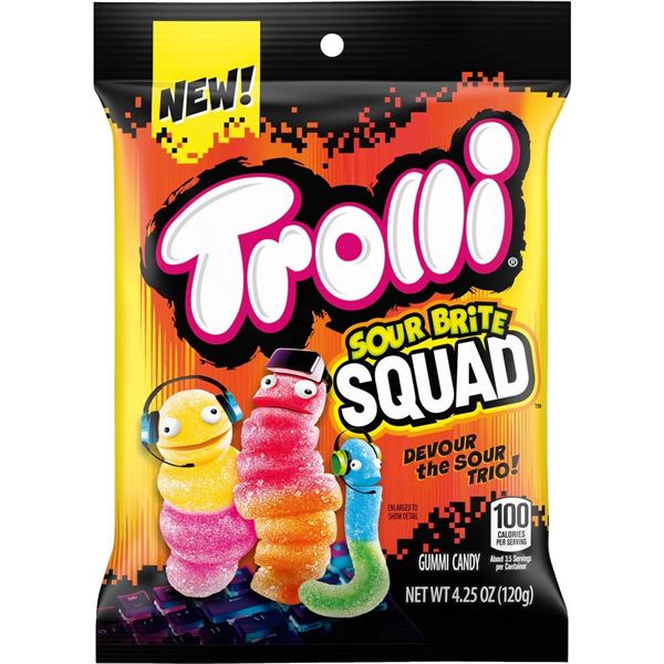 Trolli Sour Brite Squad 12 x 120g Bags