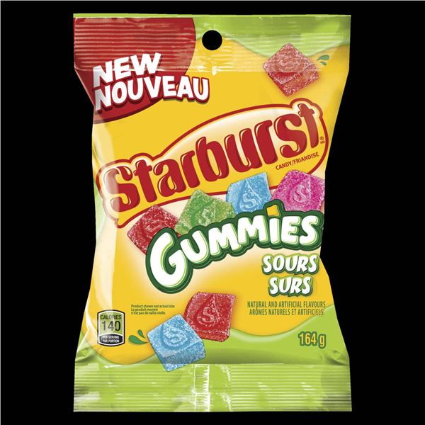Starburst Gummies Sours 12 x 164g Bags