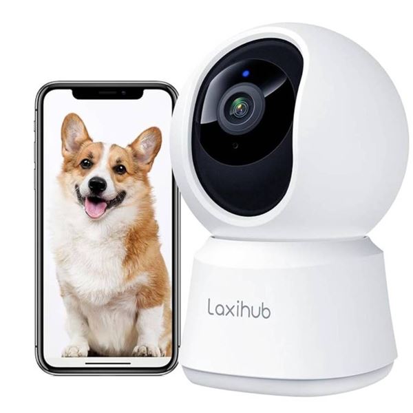 360¡ View 2K Pet Camera with Phone App, Indoor Security Camera, P2T Baby Monitor, Pan/Tilt, Motion &