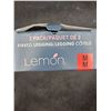 Image 5 : Lemon 2-Pack Ribbed Leggings, Medium Size M/M, Seamless and High Waisted