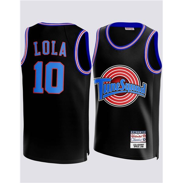 Space Jam Tune Squad Lola Basketball Jersey with Number 10 Ð Size XXL Black