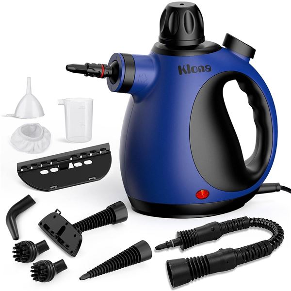 Kiona EM-307 Handheld Steam Cleaner with Multiple Attachments