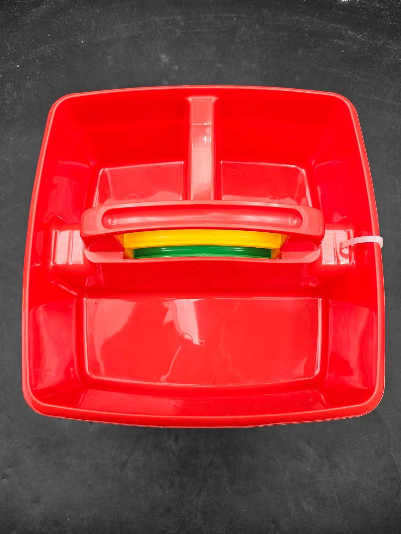 Multi-Color Stackable Plastic Storage Bins with Handle