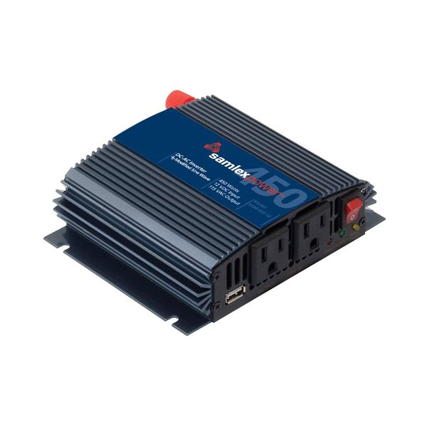 SamlexDriver 450 Watt Power Inverter With 12V DC Input and AC Output