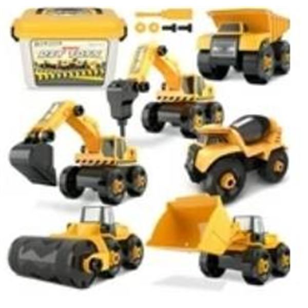 DIY Construction Vehicles With Electric Drill for Ages 3+