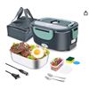 Image 1 : Andvon 60W Electric Lunch Box with 1.5L Capacity and Stainless Steel Container