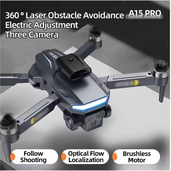 A15 Aerial Photography Wtih 3 Lens HD 4k Camera Professional Drone Intelligent Obstacle Avoidance FP