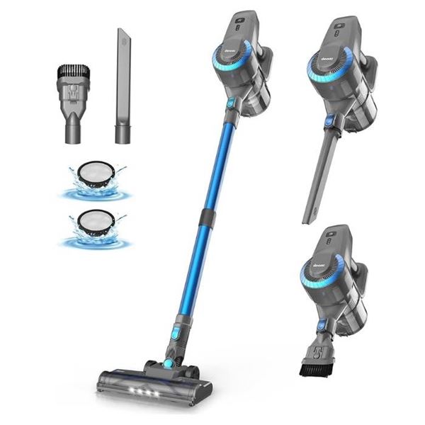 DEVOAC N300 Cordless Vacuum Cleaner, 6 in 1 Ultra-Lightweight Stick Vacuum