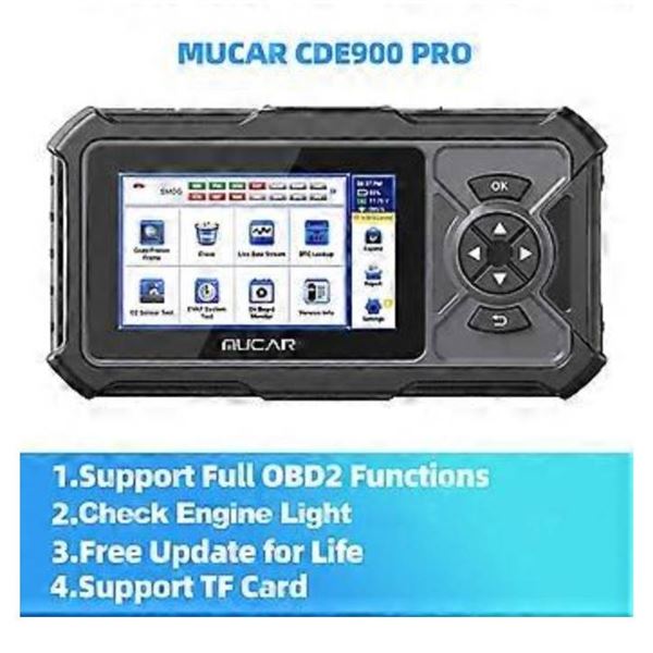 MUCAR CDE900 Pro OBD2 Automotive Diagnostic Tool With Touchscreen