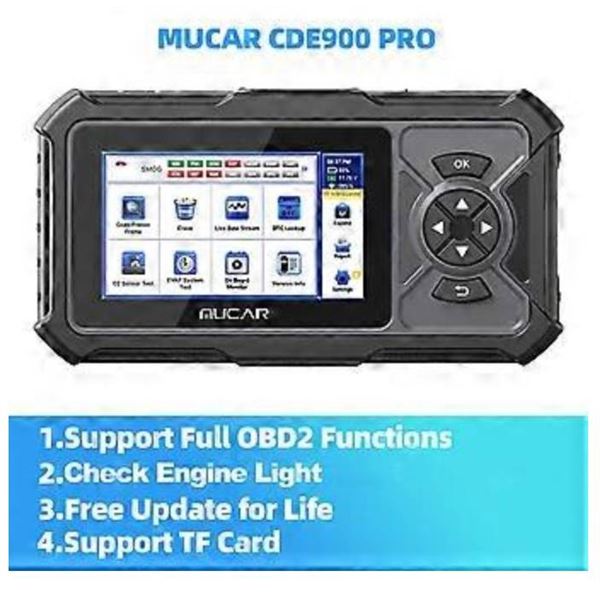 MUCAR CDE900 Pro OBD2 Automotive Diagnostic Tool With TouchscreenÊ