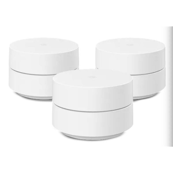 Google WiFi AC1200 Dual-Band Mesh Wi-Fi System (3-Pack) GA02434-US