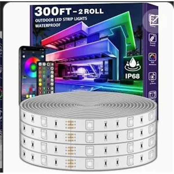 Ailbton 300-LED/10m Outdoor LED Strip Lights, IP68 Waterproof, RGB