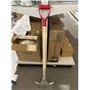 Image 2 : Garant Aluminum Snow Pusher Shovel With Wooden Handle and Red Grip
