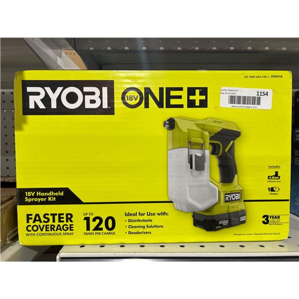 Ryobi ONE+ 18V Handheld Sprayer Kit with Continuous Spray Capability