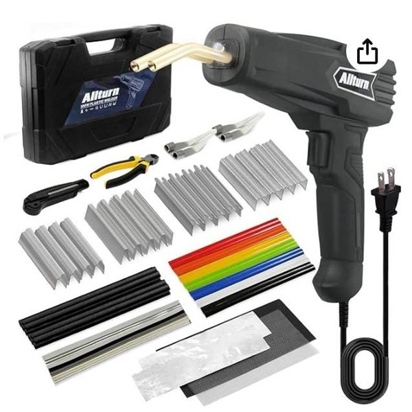 Allturn Upgraded Plastic Welder,Plastic Welding Kit,Hot Stapler Kit,Plastic Welder Gun,Plastic Weldi