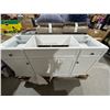 Image 1 : White Glacier Bay Bathroom Vanity Cabinet with Drawers and Storage Compartments 33_ x 21 1/2_ x 60_