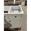 Image 2 : White Glacier Bay Bathroom Vanity Cabinet with Drawers and Storage Compartments 33_ x 21 1/2_ x 60_