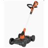 Image 1 : Black+Decker 3-In-1 12-Inch Compact 20V Cordless Mower Kit