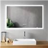 Image 1 : Sera M-2440-LED-BL Bathroom Mirror 24_40 Inch with LED