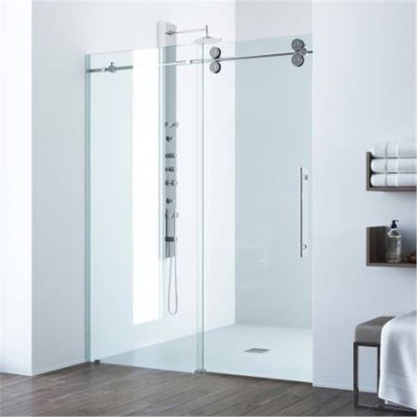 VIGO VG6041 Shower Door with Chrome Finish Hardware