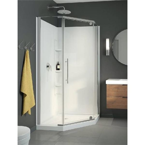 TechnoDesign Tarifa 38_38 Inch Corner Neo-Angle Shower Kit