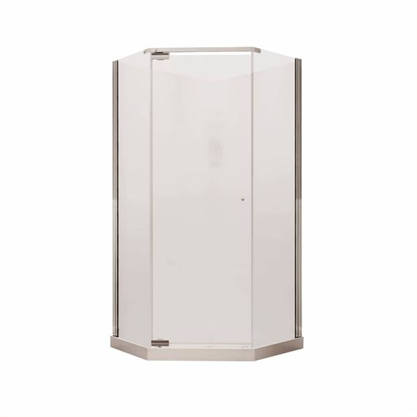 Maax Begonia 36 x 36 x 72 Inch Shower Kit With Chrome Frame