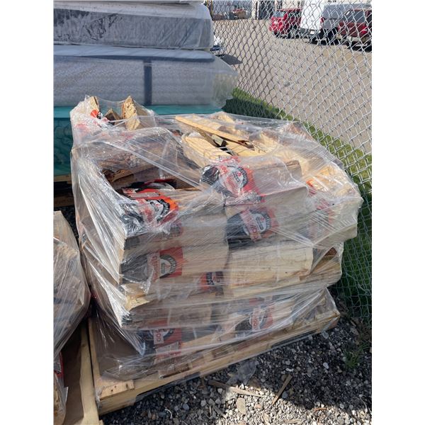 Bulk Lot of Firewood Bundles on Pallet